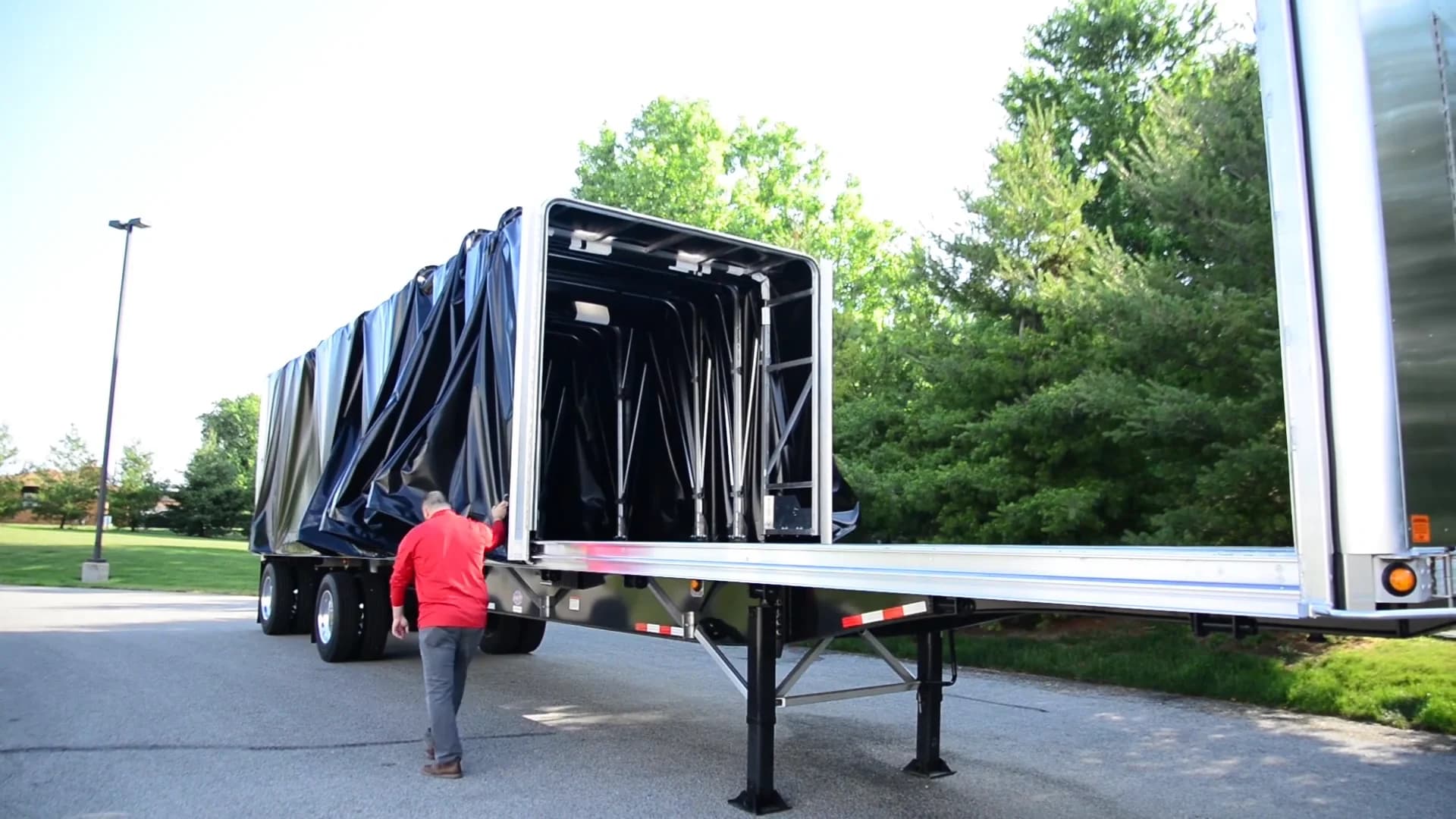 Conestoga Trailer - Professional truck type for dispatch services